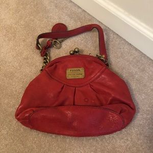 Red Fossil Handbag